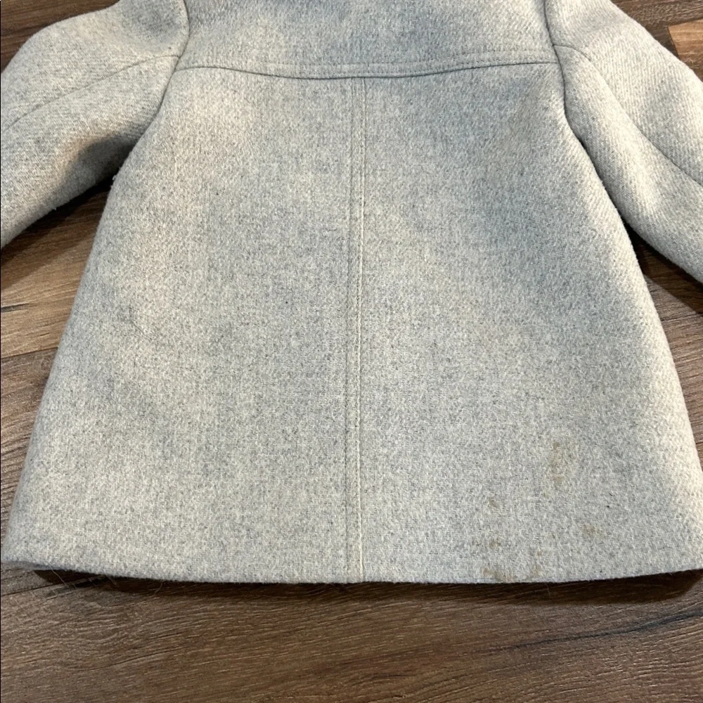 Crewcuts by J Crew Chateau Parka Jacket. Zip and button gray/cream/lavender sz 2